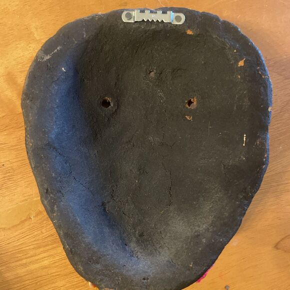 VTG Peruvian Mask Decorative Wall Hanging Mid Century Hand Painted Latin America - Picture 7 of 10